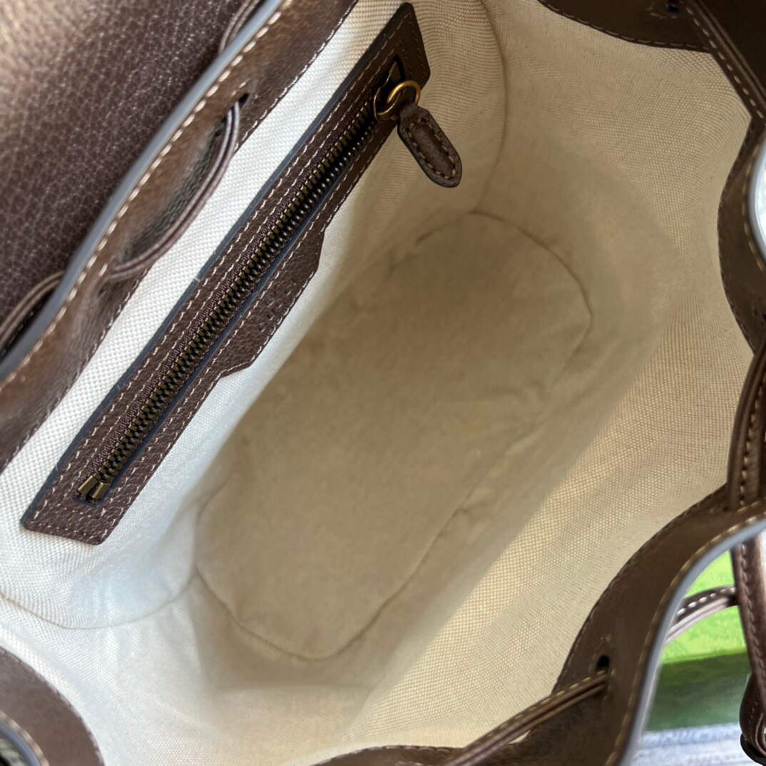 Gucci 674147 Backpack with Interlocking G Brown - Default Title - View 9
