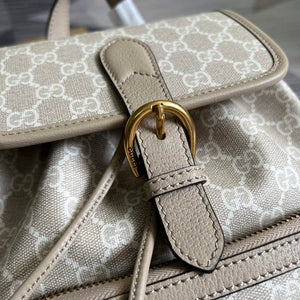 Gucci 674147 Backpack with Interlocking G Beige and white - Default Title - View 5