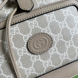 Gucci 674147 Backpack with Interlocking G Beige and white - Default Title - View 6