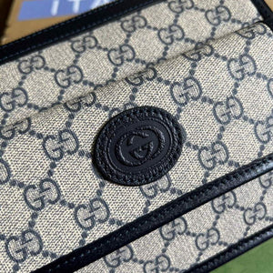 Gucci 674164 Messenger Bag With Interlocking G Blue - Default Title - View 5