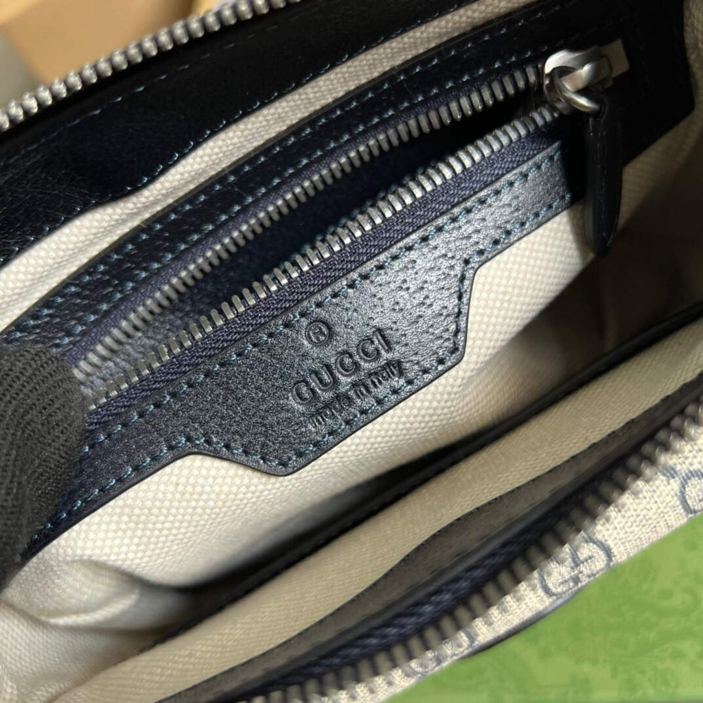 Gucci 674164 Messenger Bag With Interlocking G Blue