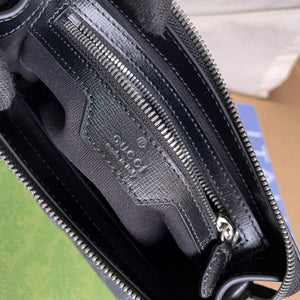 Gucci 674164 Messenger Bag With Lnterlocking G Black - Default Title - View 9