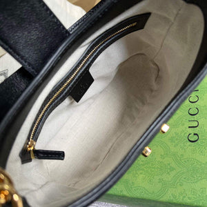 Gucci 675788 Small GG Shoulder Bag Black - Default Title - View 8