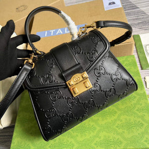 Gucci 675791 Small GG Top Handle Bag Black - Default Title - View 4
