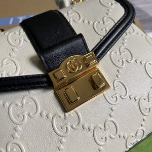 Gucci 675791 Small GG Top Handle Bag White - Default Title - View 5