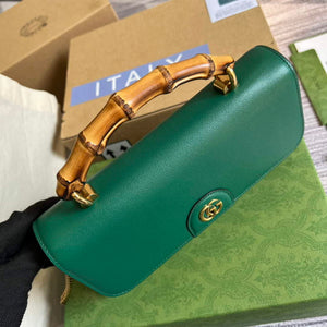 Gucci 675794 Gucci Diana Small Shoulder Bag Green - Default Title - View 4