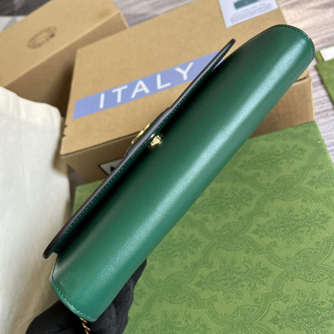 Gucci 675794 Gucci Diana Small Shoulder Bag Green