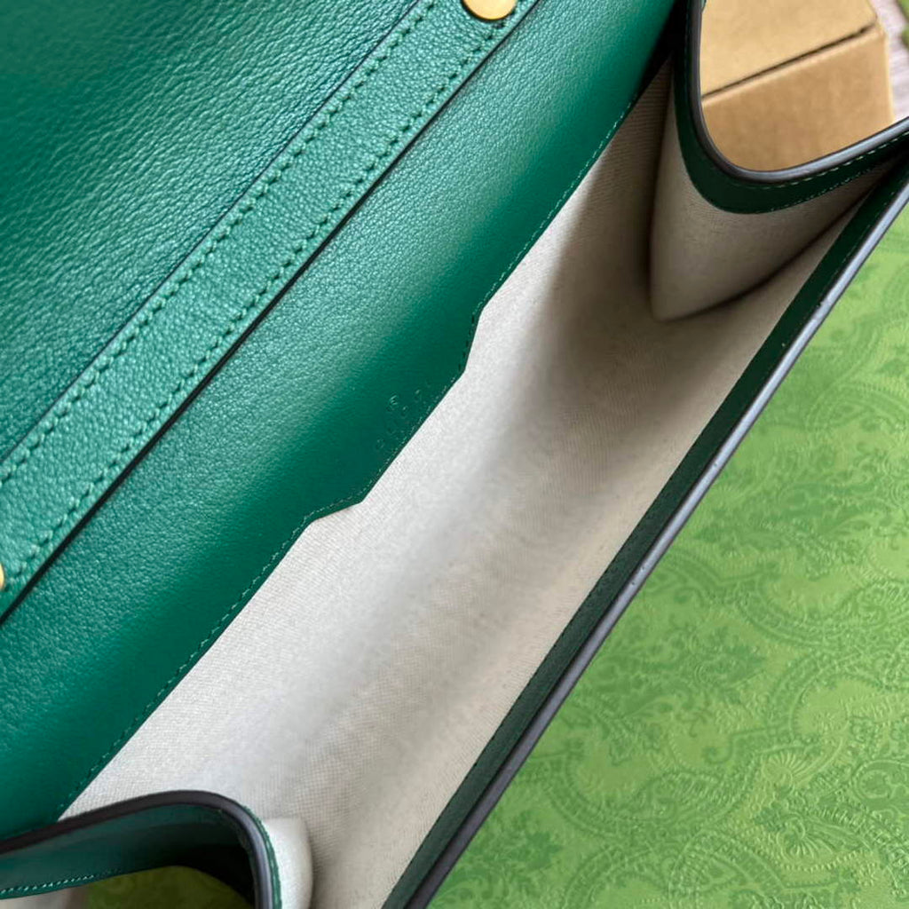 Gucci 675794 Gucci Diana Small Shoulder Bag Green