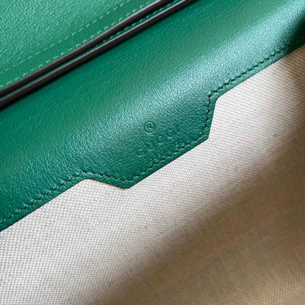 Gucci 675794 Gucci Diana Small Shoulder Bag Green