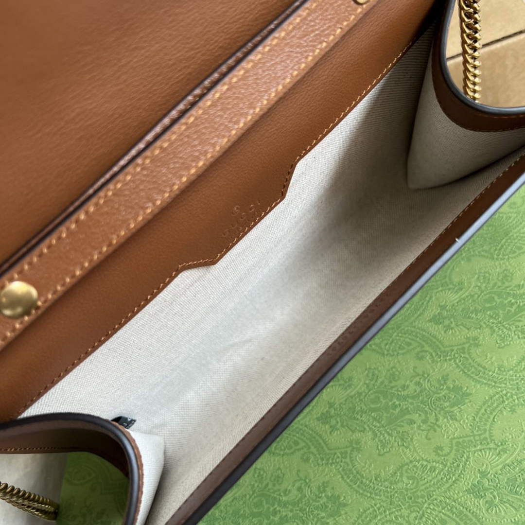 Gucci 675794 Gucci Diana Small Shoulder Bag Brown - Default Title - View 9