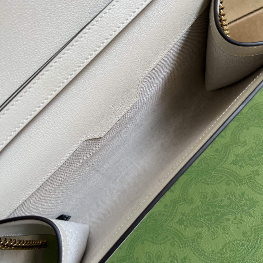 Gucci 675794 Gucci Diana Small Shoulder Bag White