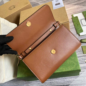 Gucci 675795 GG Large Top Handle Bag With Bamboo Brown - Default Title - View 8