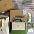 Gucci 675795 GG Large Top Handle Bag With Bamboo Beige - Default Title - View 1