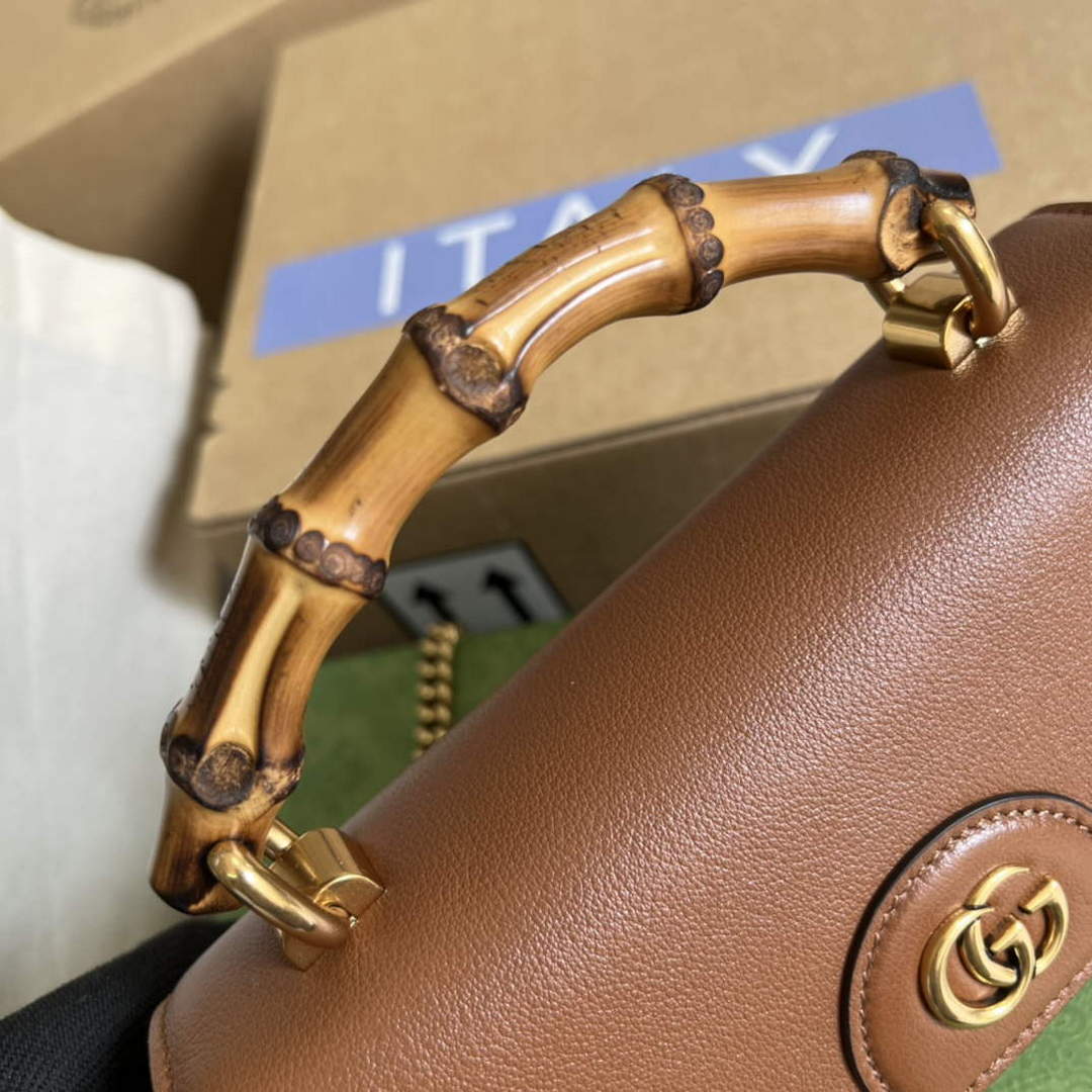 Gucci 675795 Gucci Diana mini shoulder bag Brown - Default Title - View 6