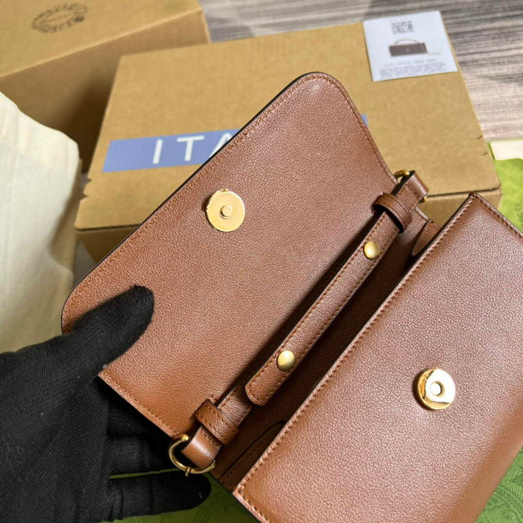 Gucci 675795 Gucci Diana mini shoulder bag Brown