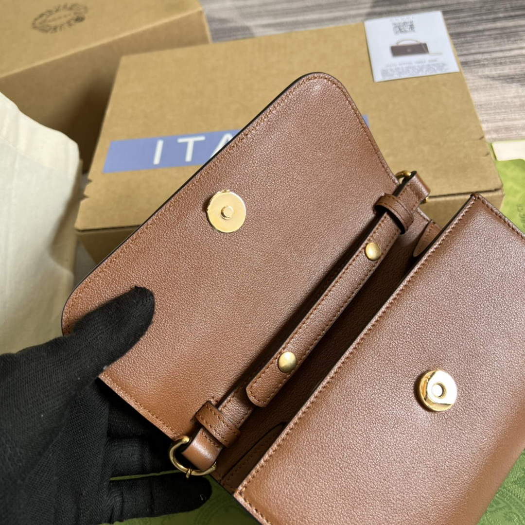 Gucci 675795 Gucci Diana mini shoulder bag Brown - Default Title - View 8