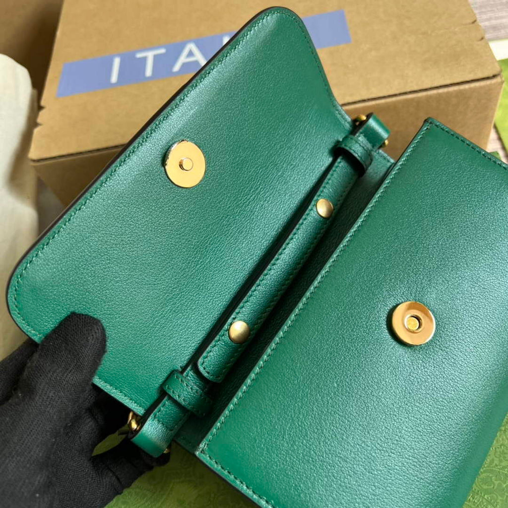 Gucci 675795 Gucci Diana mini shoulder bag Green