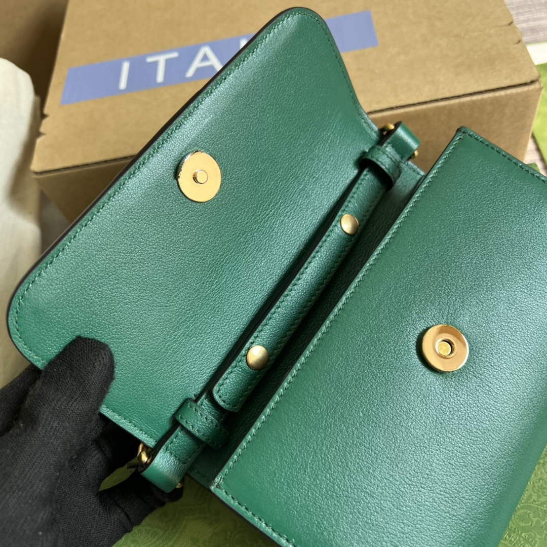 Gucci 675795 Gucci Diana mini shoulder bag Green - Default Title - View 8