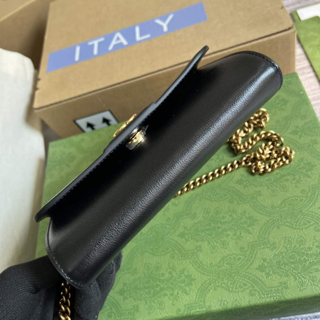 Gucci 675795 Gucci Diana mini shoulder bag Black - Default Title - View 6