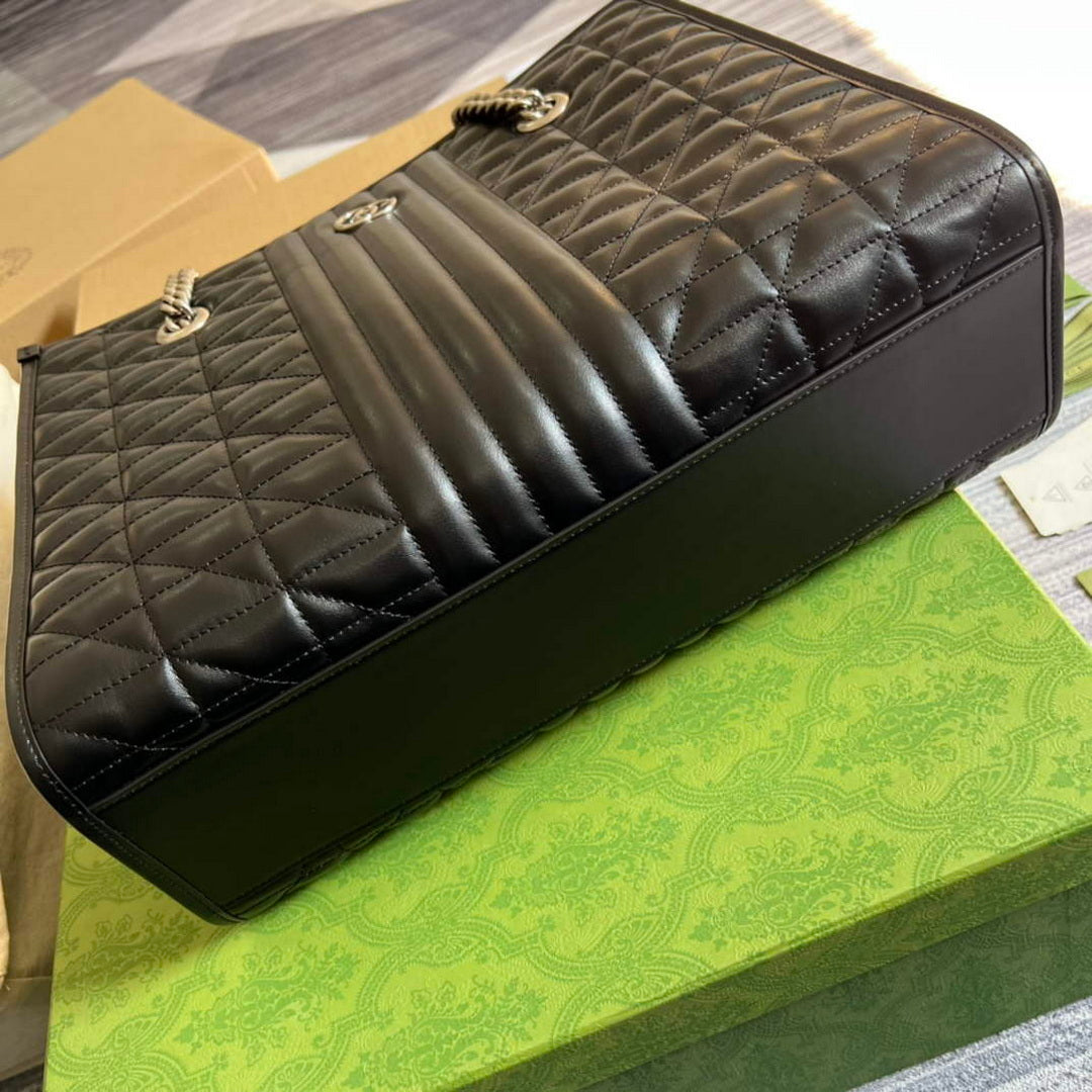 Gucci 675796 GG Marmont medium tote bag Black - Default Title - View 5