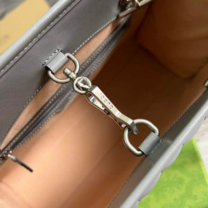 Gucci 675796 GG Marmont medium tote bag Gray - Default Title - View 8