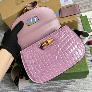 Gucci 675797 Gucci Bamboo 1947 small top handle bag Pink - Default Title - View 8