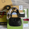 Gucci 675797 Gucci Bamboo 1947 small top handle bag Black