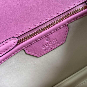 Gucci 675797 Gucci Bamboo 1947 Small Top Handle Bag Pink patent leather - Default Title - View 9