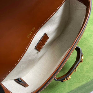 Gucci Horsebit 1955 GG mini bag 675801 Brown leather - Default Title - View 8