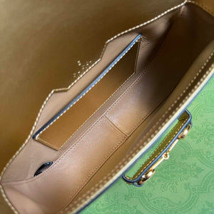 Gucci Horsebit 1955 lizard mini bag 675801 gold leather - Default Title - View 9