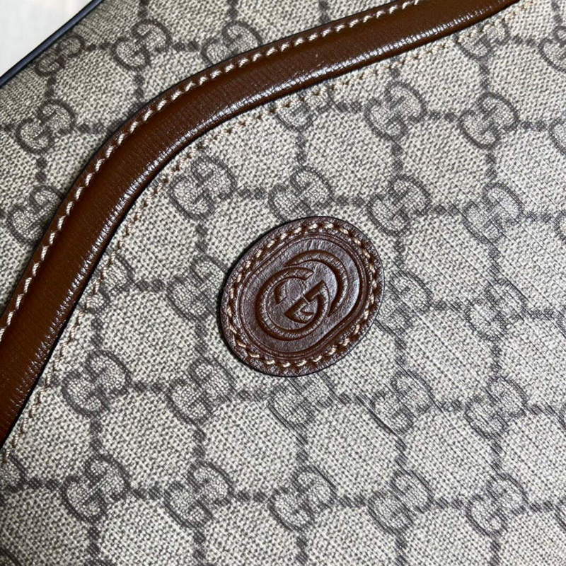 Gucci 675891 Messenger bag with Interlocking G Beige and ebony