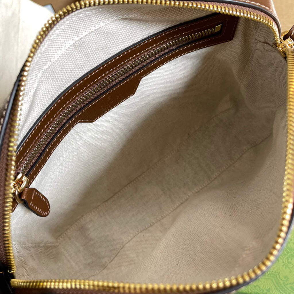Gucci 675891 Messenger bag with Interlocking G Beige and ebony