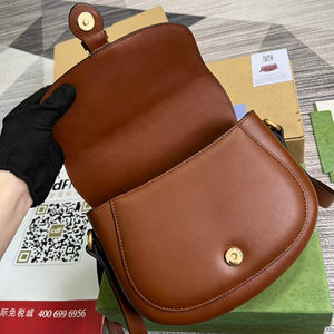 Gucci 675923 embossed leather shoulder UD0FT Bag Brown - Default Title - View 7