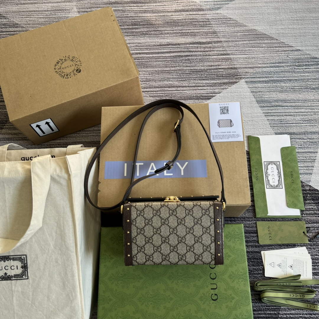Gucci 678460 GG Mini Bag Brown - Default Title - View 1