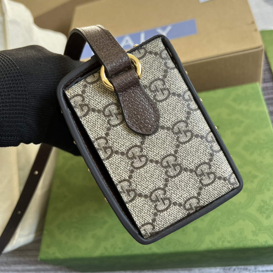 Gucci 678460 GG Mini Bag Brown