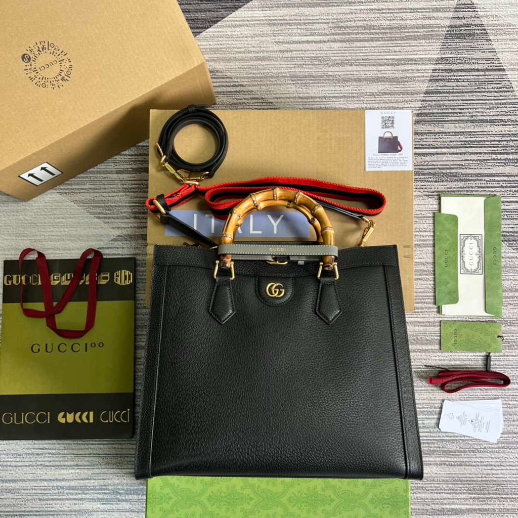 Gucci 678842 Diana medium tote bag Black