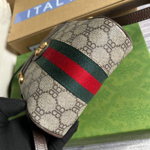 Gucci 680129 Gucci x Balenciaga The Hacker Project Shoulder Zip Bag Brown - Default Title - View 6