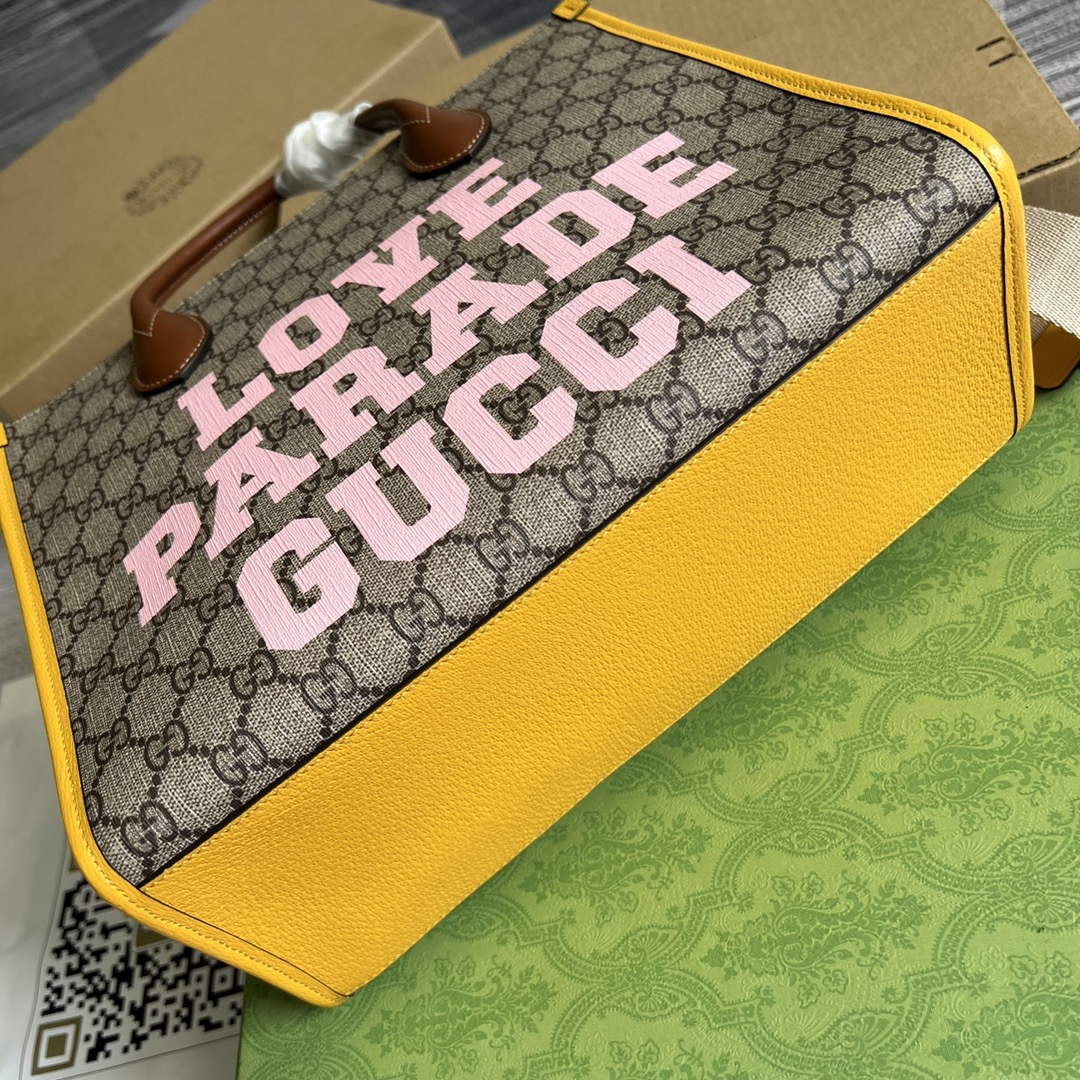 Gucci 680956 Exquisite Gucci Small Tote Bag Yellow - Default Title - View 6