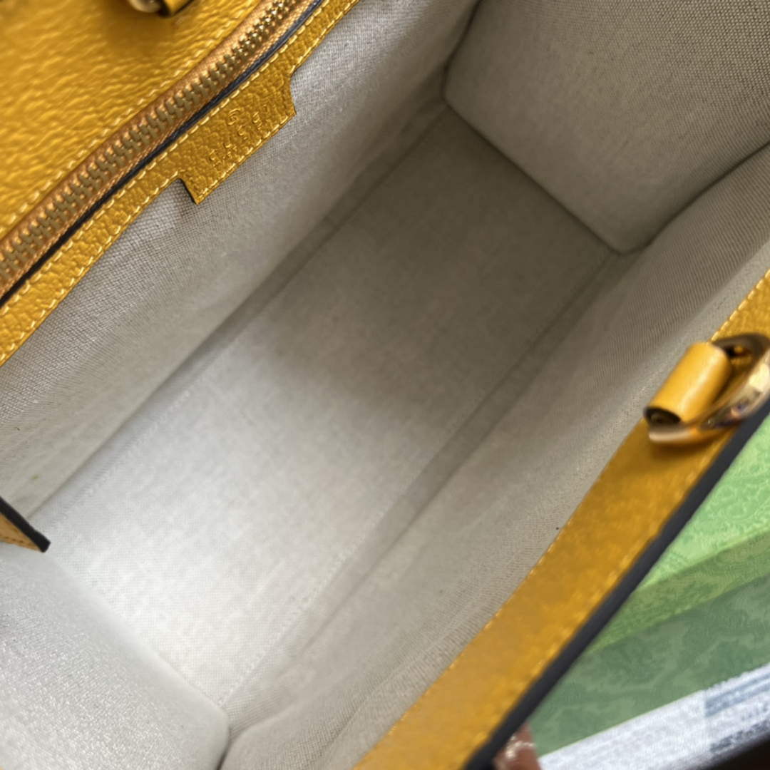 Gucci 680956 Exquisite Gucci Small Tote Bag Yellow - Default Title - View 9