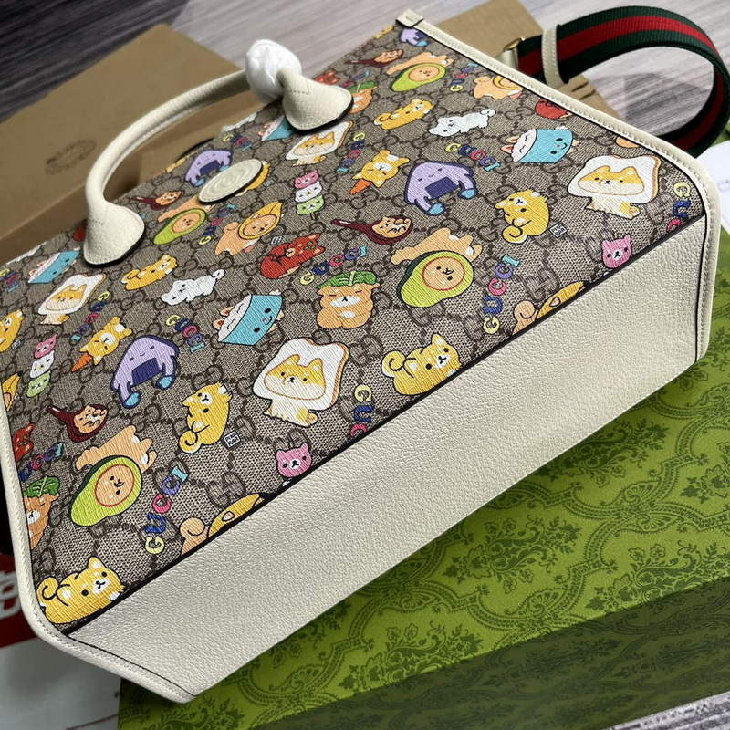Gucci 680956 Gucci animal print small tote bag - Default Title - View 5