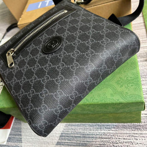 Gucci 681021 GG Supreme messenger bag Black - Default Title - View 6