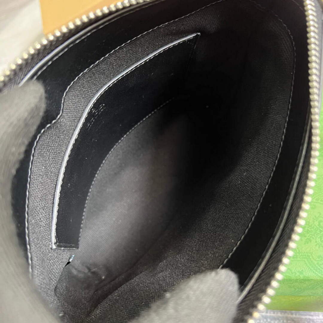 Gucci 681021 GG Supreme messenger bag Black - Default Title - View 8