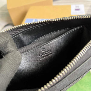 Gucci 681021 GG Supreme messenger bag Black - Default Title - View 9