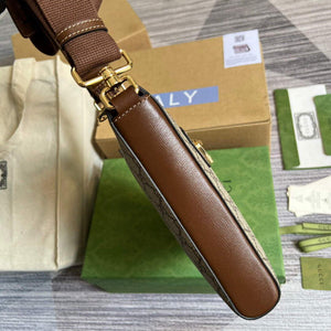 Gucci 681021 GG Supreme messenger bag Brown - Default Title - View 3