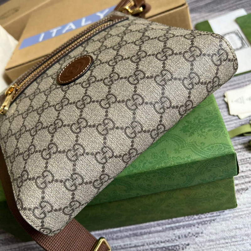 Gucci 681021 GG Supreme messenger bag Brown - Default Title - View 6