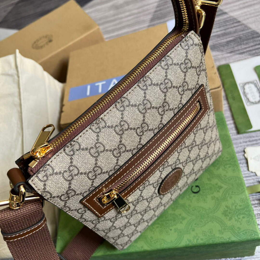 Gucci 681021 GG Supreme messenger bag Brown