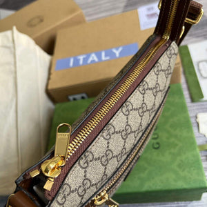 Gucci 681021 GG Supreme messenger bag Brown - Default Title - View 8