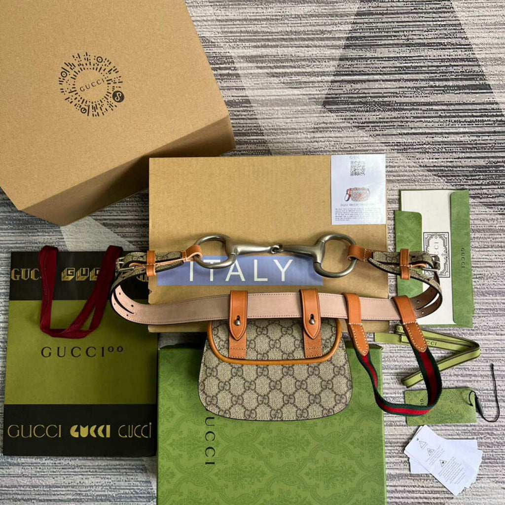 Gucci 681137 Gucci Bamboo 1947 mini belt bag Brown