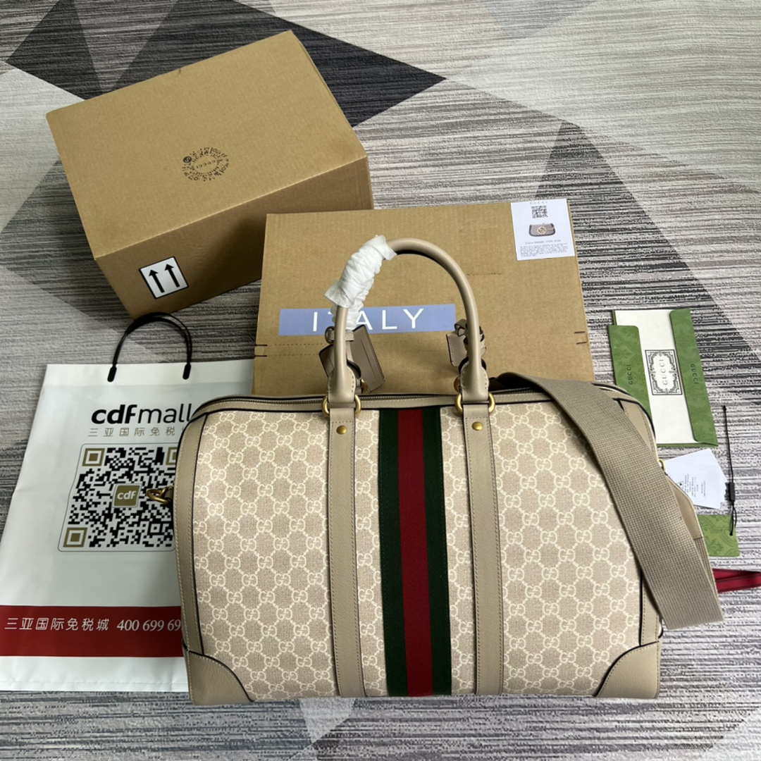 Gucci 681295 Jumbo GG medium duffle bag Beige - Default Title - View 2
