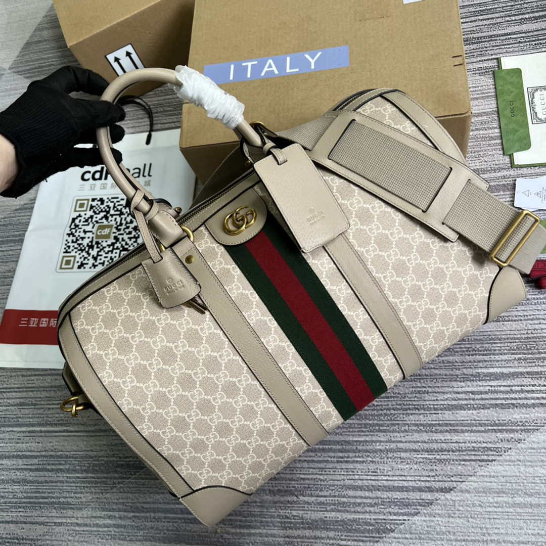 Gucci 681295 Jumbo GG medium duffle bag Beige - Default Title - View 3